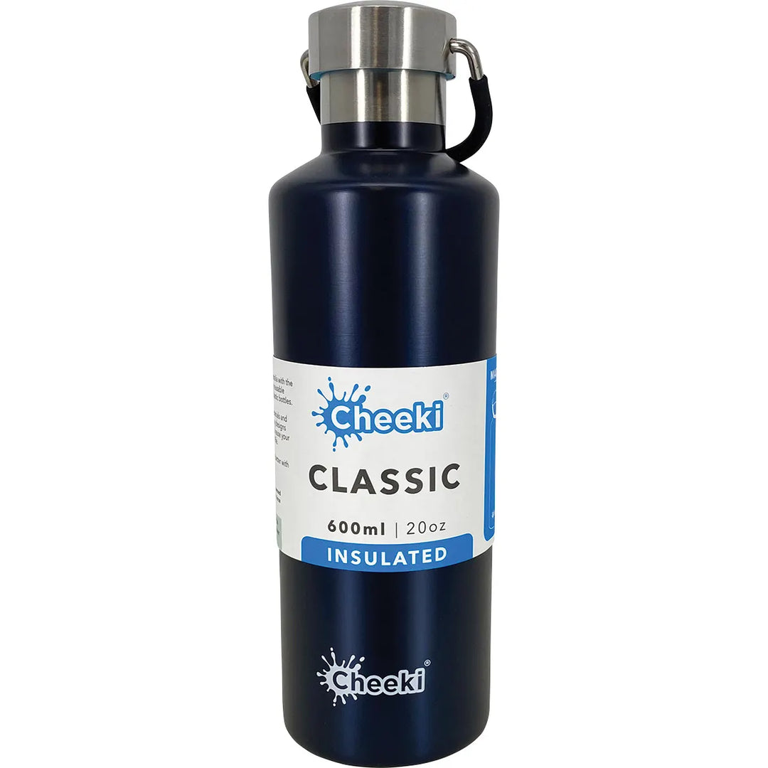 Water Bottle Insulated Stainless Steel from Cheeki 600ml