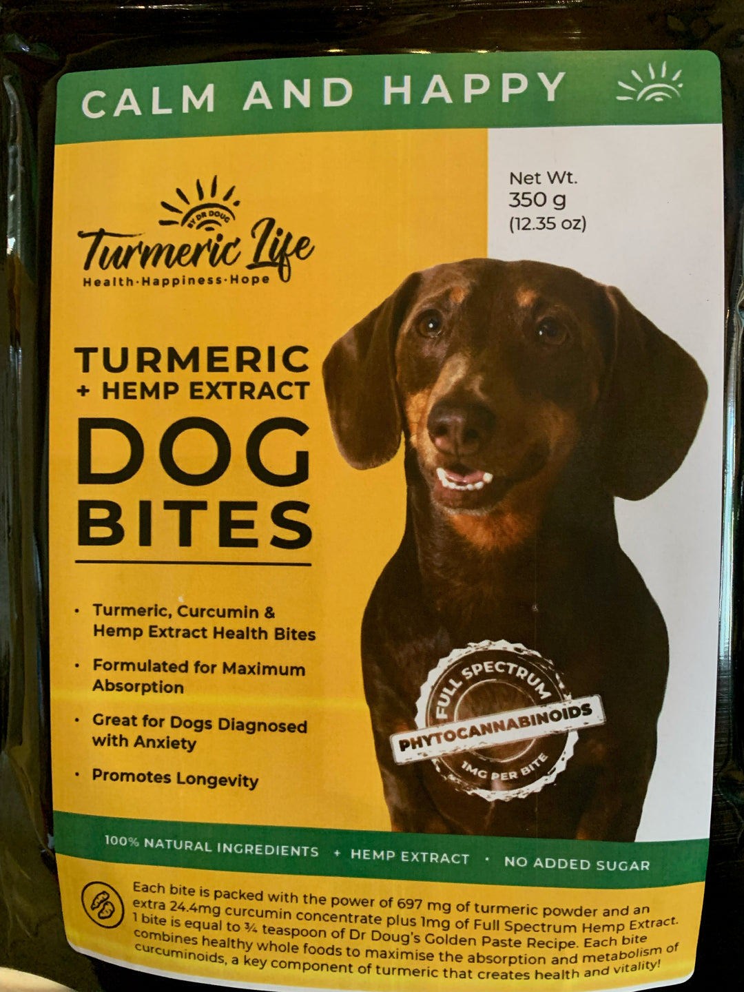 TURMERIC LIFE Dog Bites with HEMP EXTRACT - Turmeric Life