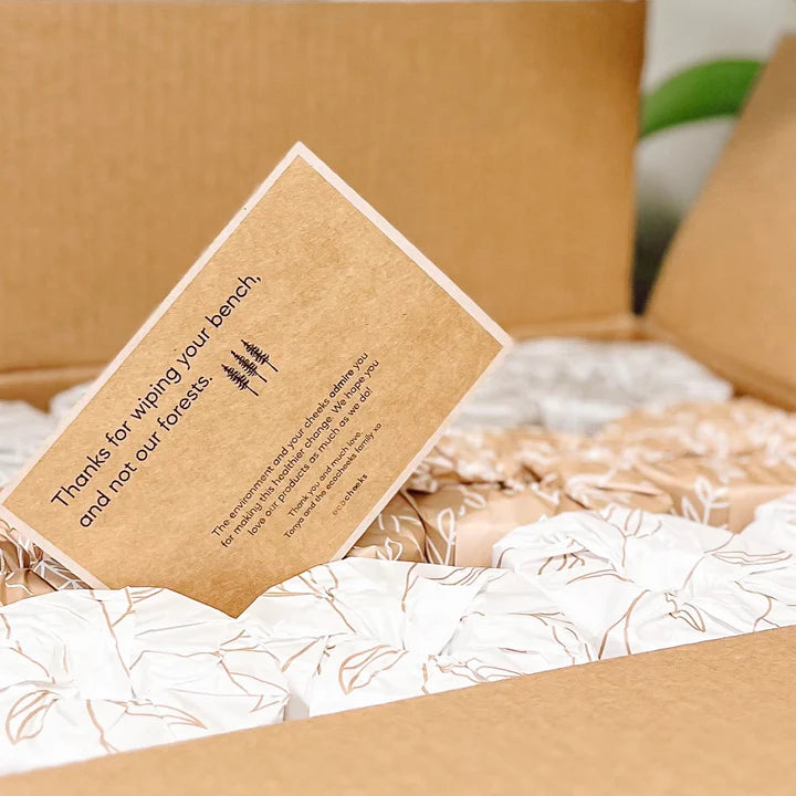 Unbleached Bamboo Paper Towel By Eco Cheeks