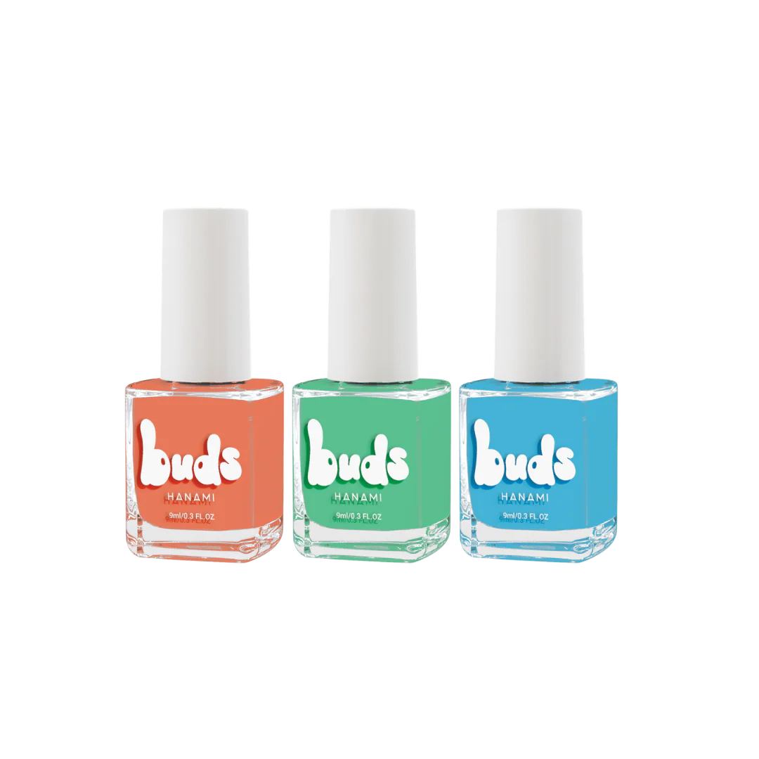Nail Polish from Hanami -  BUDS FOR KIDS NAIL POLISH TRIO -ZAP-