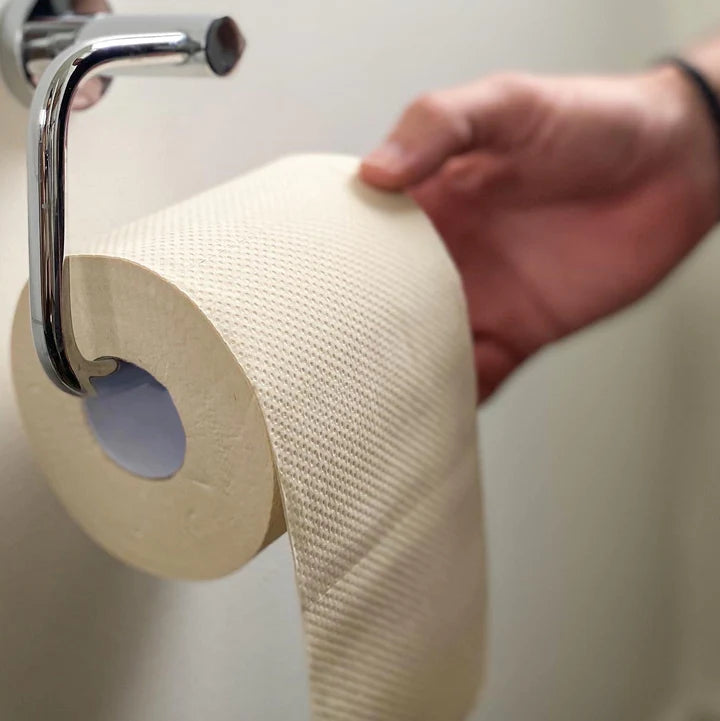 Unbleached Bamboo Toilet Paper Naked 8pk by Eco Cheeks