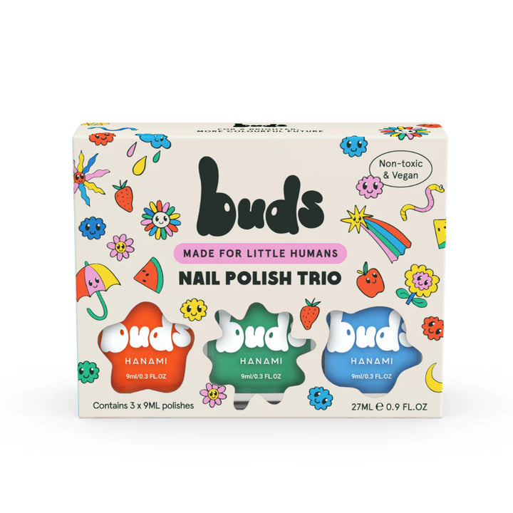 Nail Polish from Hanami -  BUDS FOR KIDS NAIL POLISH TRIO -ZAP-