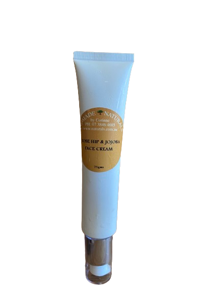 Rose Hip & Jojoba Face Cream from Handmade Naturals- TUBE