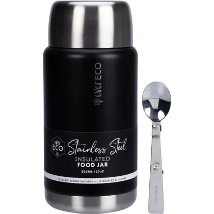 Insulated Stainless Steel Food Jar Onyx 800ml by Ever Eco