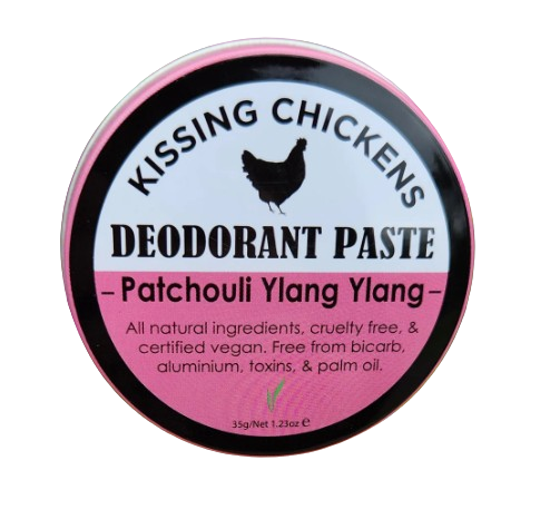 Kissing Chickens Bicarb-Free Natural Deodorant Paste - Patchouli and Ylang Ylang 35g tin