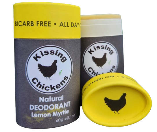 Kissing Chickens Organic Bicarb-free Deodorant Stick - Lemon Myrtle 60g
