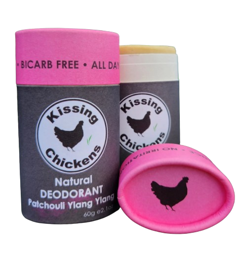 Kissing Chickens Organic Bicarb-Free Deodorant Stick - Patchouli & Ylang Ylang 60g