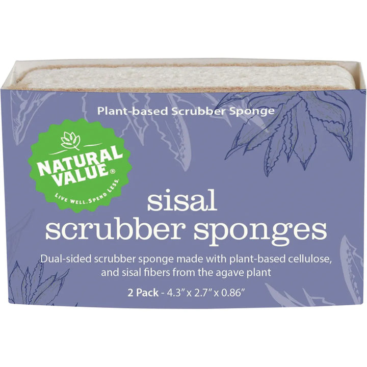 Sisal Scrubber Sponge 2pk By Natural Value