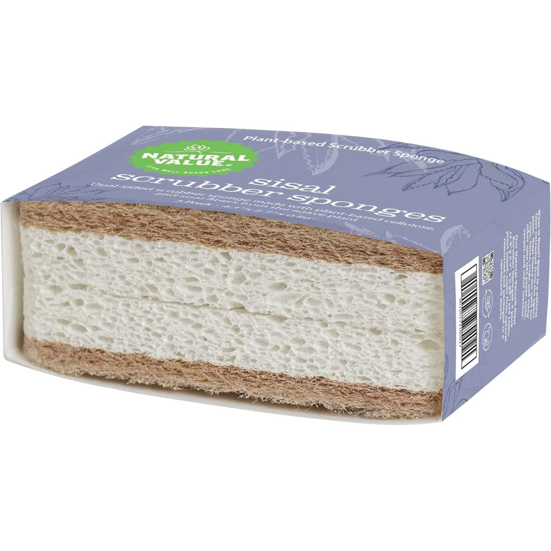 Sisal Scrubber Sponge 2pk By Natural Value