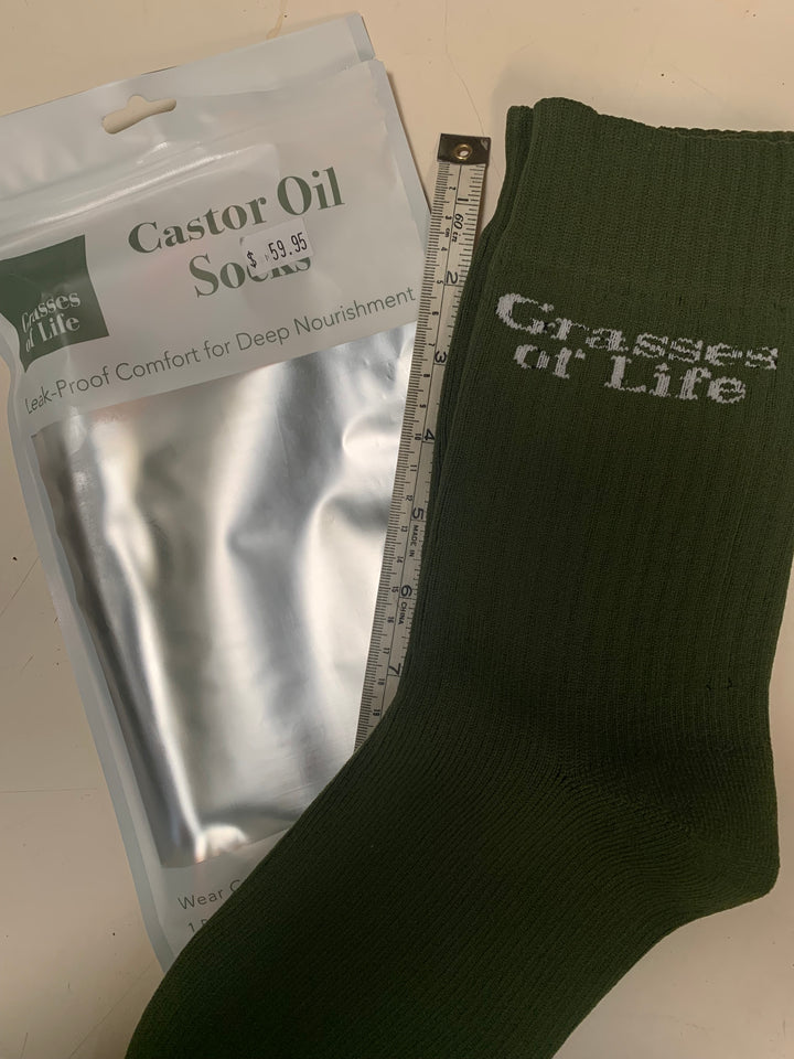 Castor Oil Everywhere Socks by Grasses of Life