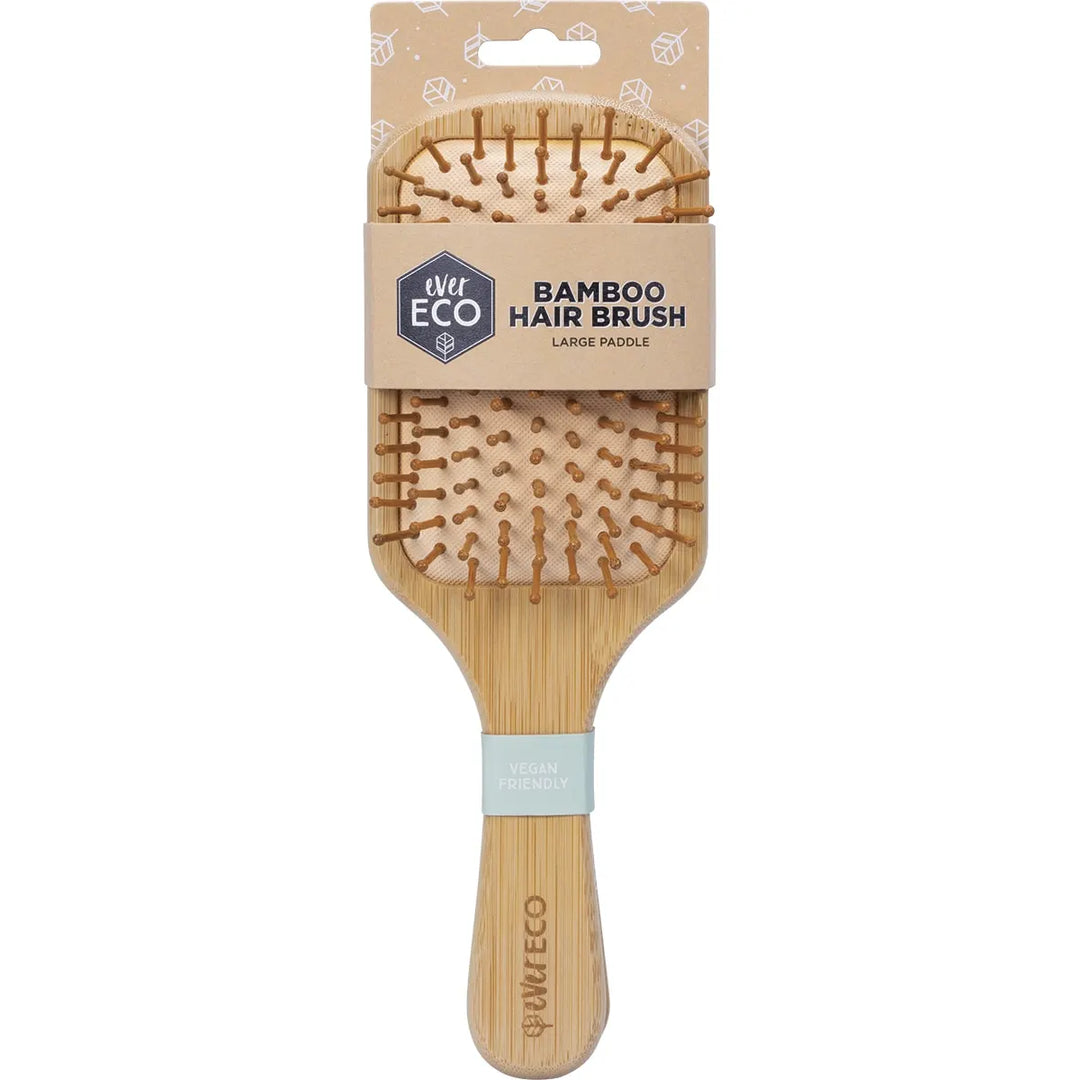 Bamboo Hair Brush Large Paddle By Ever Eco