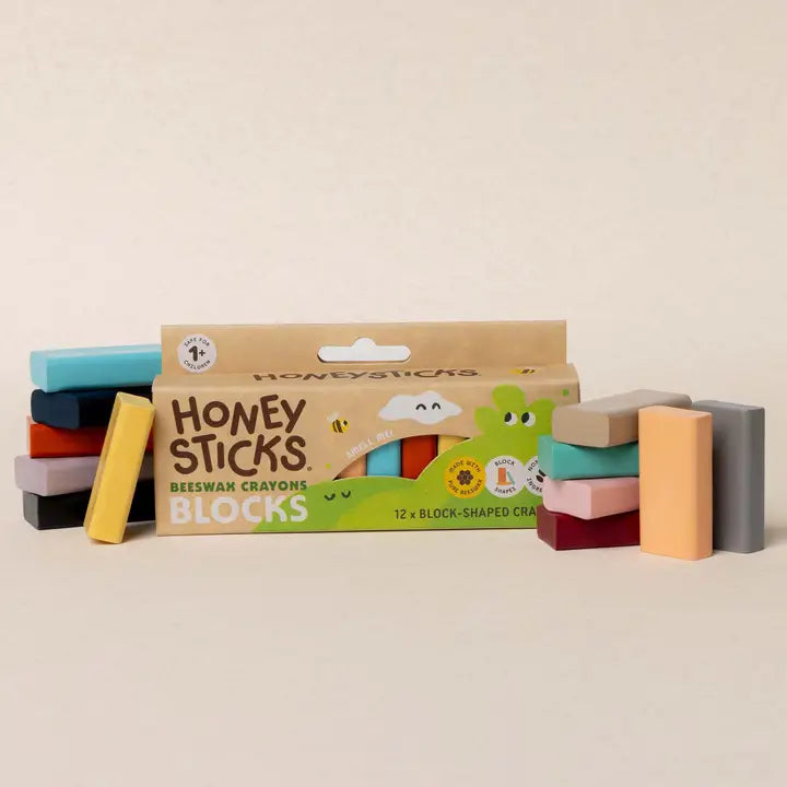Honey sticks Blocks Beeswax Crayons 12pk