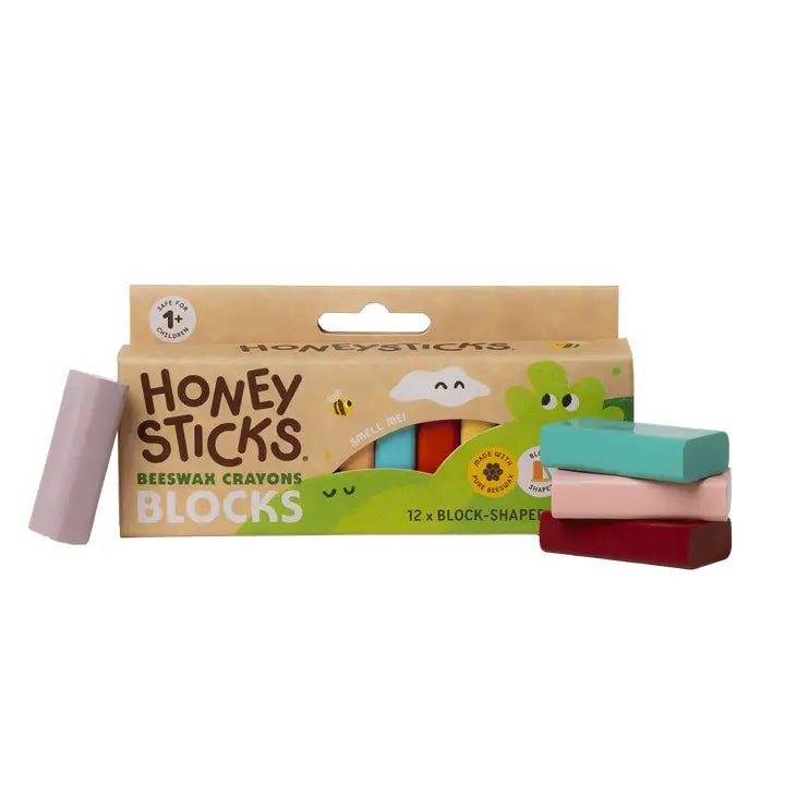 Honey sticks Blocks Beeswax Crayons 12pk