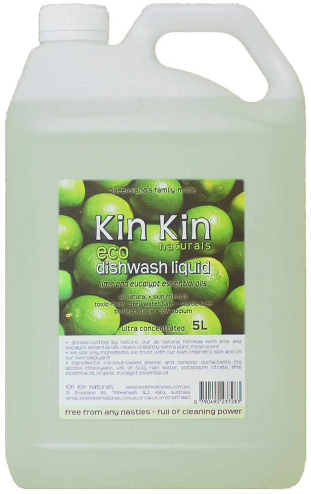 Kin Kin Dishwash Liquid (Lime & Eucalyptus)