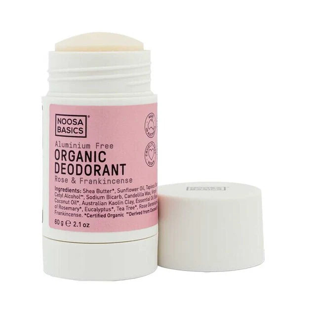 Deodorant Stick (Rose and Frankincense) Organic by Noosa Basics