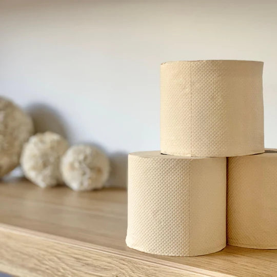 Unbleached Bamboo Toilet Paper Naked 8pk by Eco Cheeks