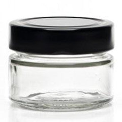 Bottle - Jar Clear Glass Ergo Style Jar