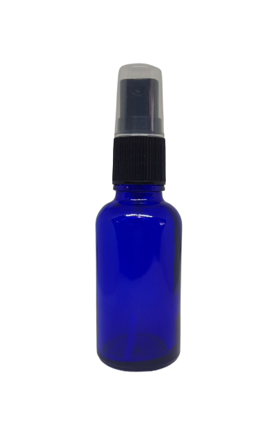 Bottle-Blue Glass with spray pump-30ml