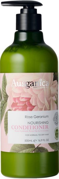 Rose Geranium Conditioner (Normal to Dry Hair) - Ausganica Organic
