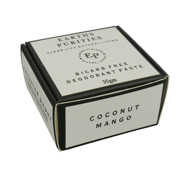 Bicarb free Deodorant Paste (Coconut Mango) - Earths Purities