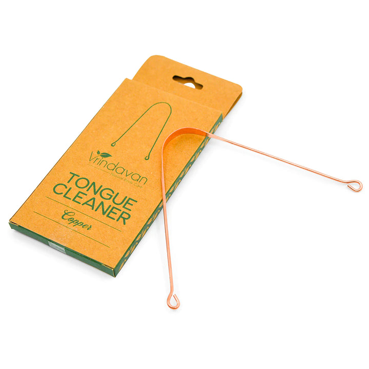 Tongue Cleaner (Copper and Stainless Steel) - By Vrindavan Body Care