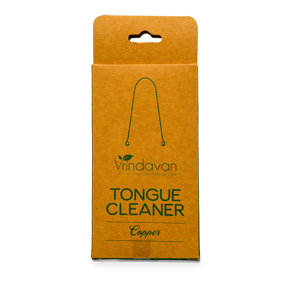 Tongue Cleaner (Copper and Stainless Steel) - By Vrindavan Body Care