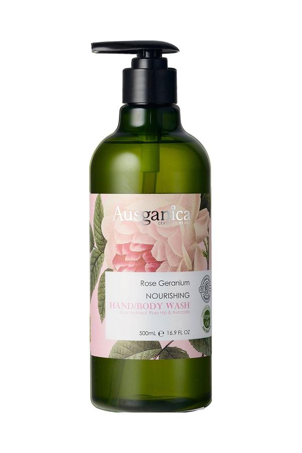 Hand and Body Wash from Ausganica- Rose Geranium