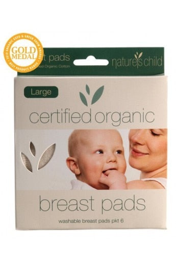 Organic Cotton Breast Pads from Nature's Child Night / Large