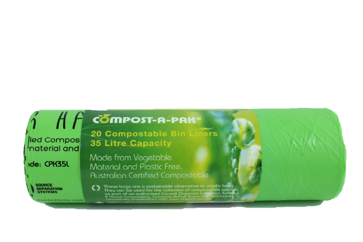 Compostable 35L Bin Liners - 10 pack -Compost-a-pak – Handmade Naturals ...