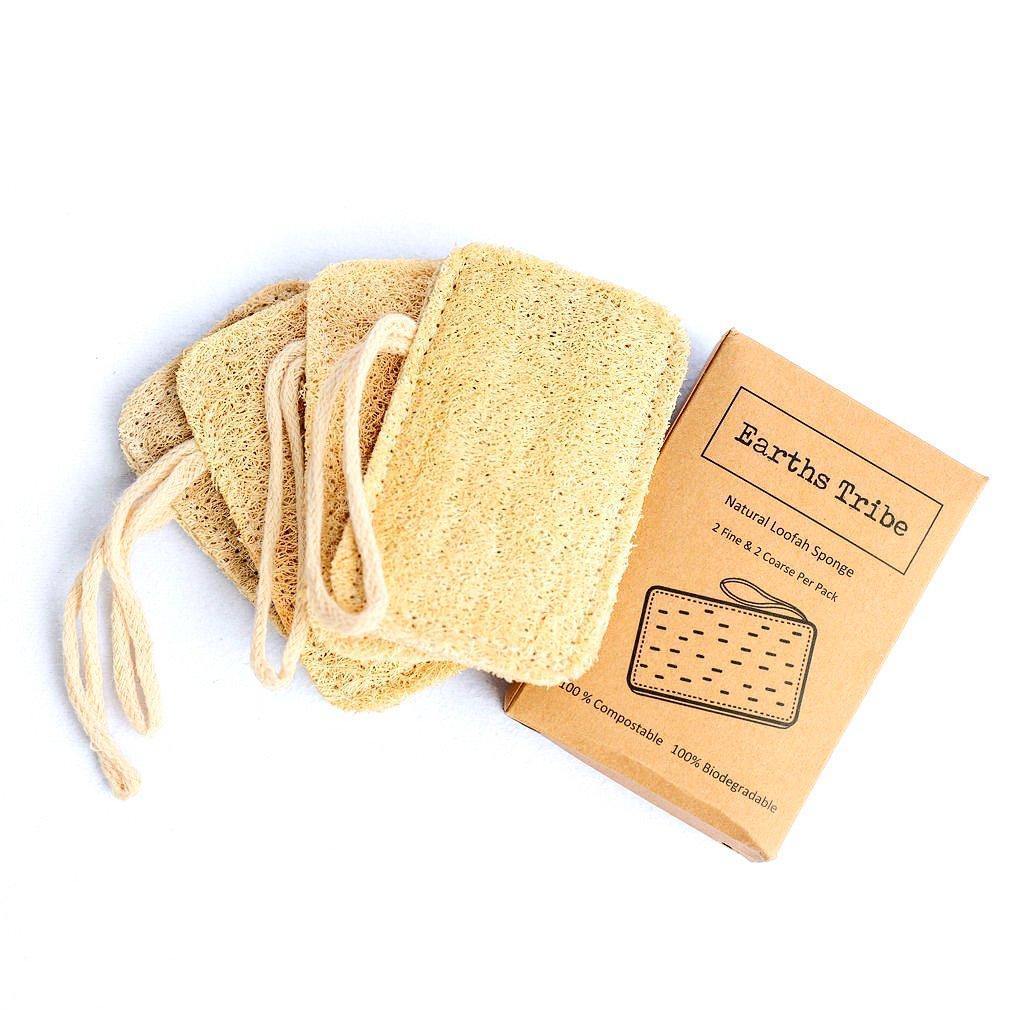 Kitchen Loofah Sponge 4 Pack from Earth Tribe