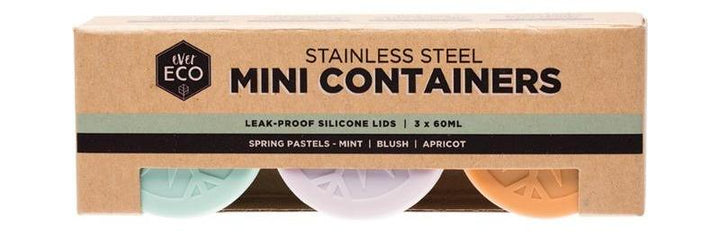 Stainless Steel Mini Containers (Set of 3) - Ever Eco