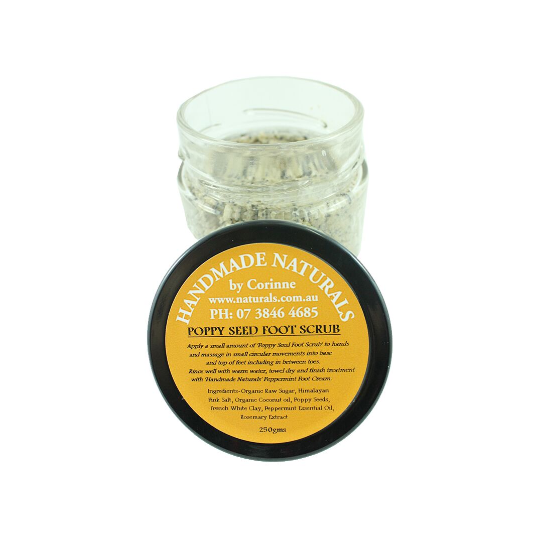Poppy Seed Foot Scrub from Handmade Naturals
