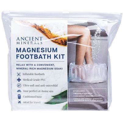 Magnesium - Inflatable Magnesium Footbath Kit Incl 150g Magnesium Flakes