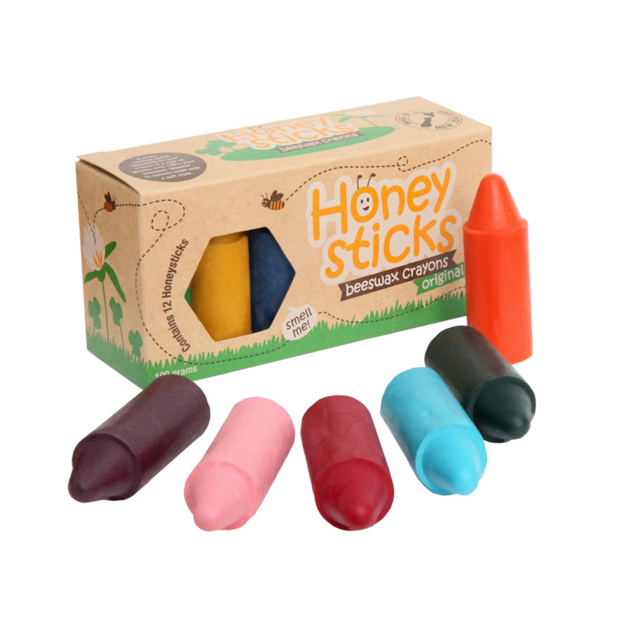 CRAYONS-Beeswax from Honey Sticks-CHUNKY