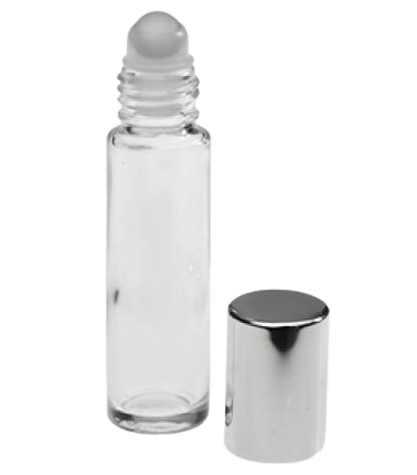 Bottles-Roller Ball Perfume Bottle CLEAR GLASS