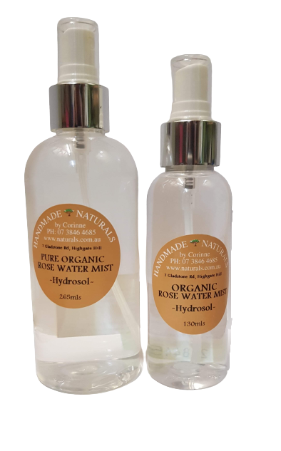 Pure Organic Rose Water Mist (Hydrosol) from Handmade Naturals