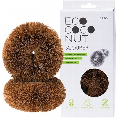 Dish Scourer Coconut Fibre (2 pack) from Ecococonut