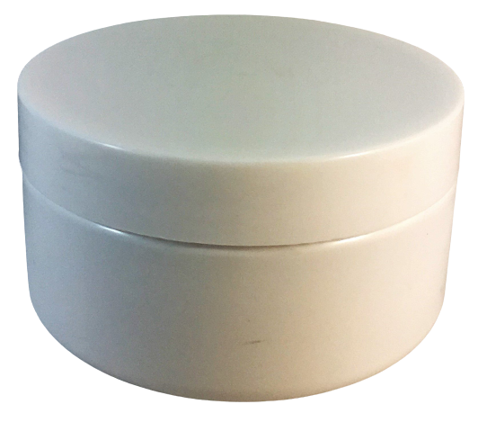Bottle-Jar PET White plastic with White screw lid-100ml