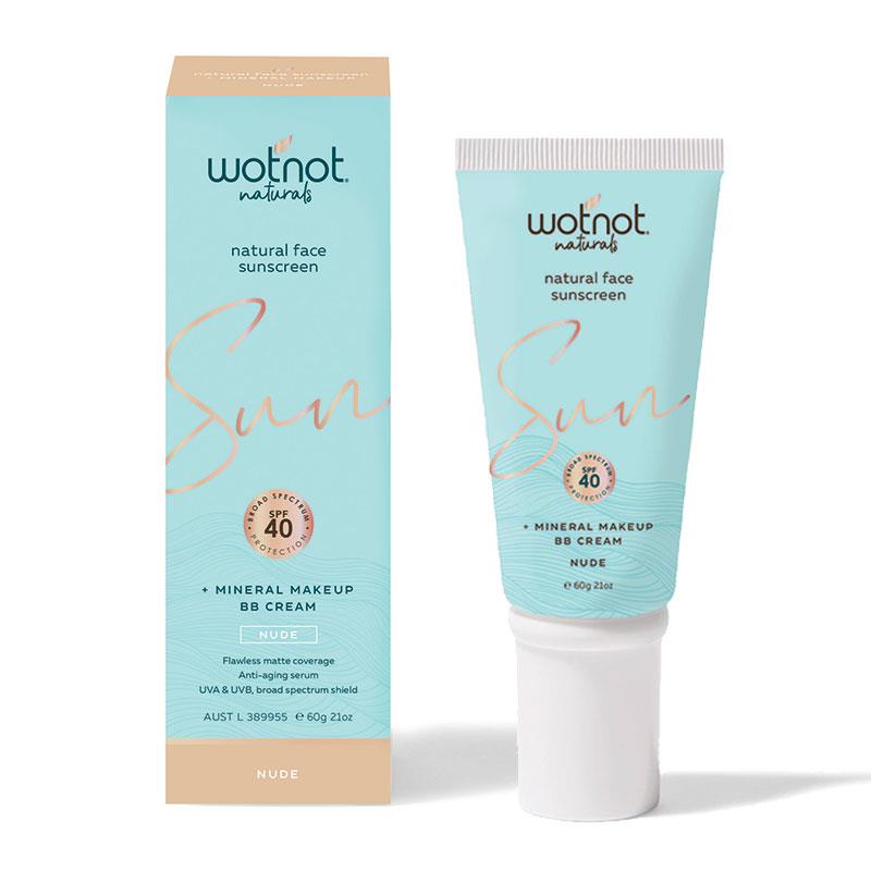 Wotnot Natural Face Sunscreen + Mineral Make-Up SPF 40 - NUDE